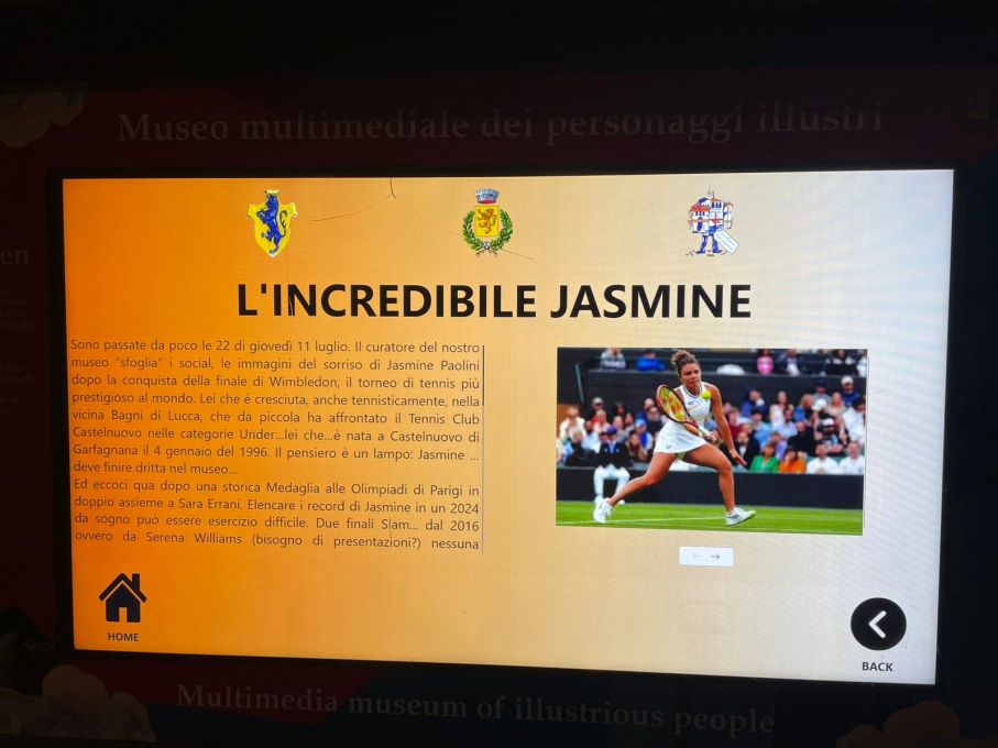 JASMINE PAOLINI NEL NOSTRO MUSEO